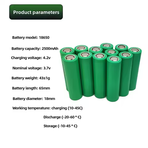 100% Original INR18650 25R 1865 2500Mah 3,7 V 18650 Batterij Lithium-Oplaadbare Batterijen Hoge Stro