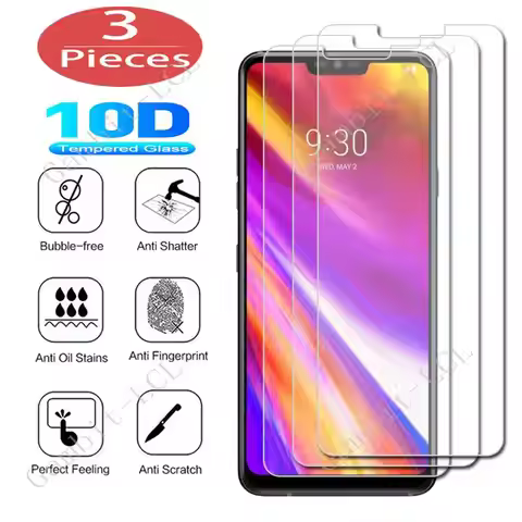 3Pcs Protection Glass For LG Q9 One V40 V50 V50S ThinQ G7 Fit G7+ K10 2018 K11 K11+ Plus Q7 G6 Q6 Q6