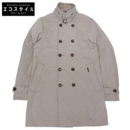 MORANDI 男士雙排扣西裝外套，灰色