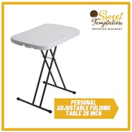 Lifetime Personal Adjustable Folding Table 26 Inch