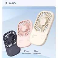 JISULIFE Mini Handheld Portable Fan Small Portable Rechargeable Ultra-Quiet Office Desk Mini Fan FA4
