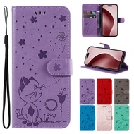Case for Samsung Galaxy S24 S23 S22 S21 FE M62 F62 Plus Ultra Leather Wallet Flip Casing Cartoon Pro