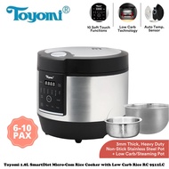 Toyomi 1.8L SmartDiet Micro-Com Rice Cooker with Low Carb Rice RC 9512LC