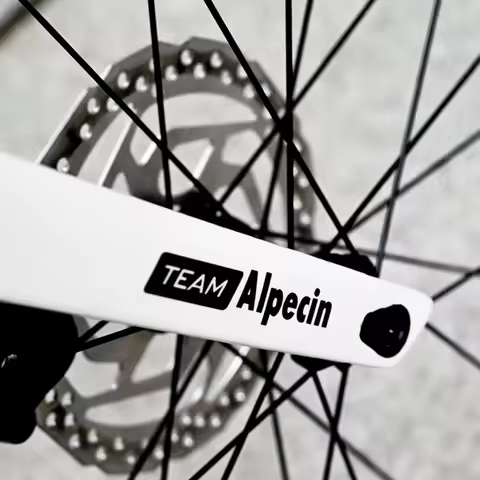2pcs Alpecin Team Funny Fashion Durable Waterproof Vinyl Sticker Decal For Road Bike Frame Top Tube 