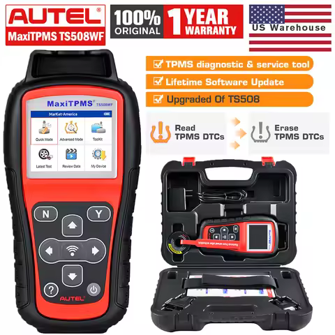 Autel MaxiTPMS TS508WF WiFi TPMS Diagnostic Tool Program MX-sensors, Read/Clear DTCs OBD2 TPMS Relea