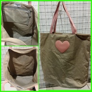 AGATHA PARIS canvas tote- preloved - 35x36cm_a