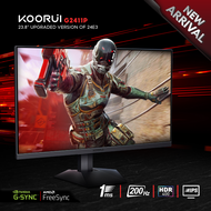 KOORUI 24E3 upgrade model (G2411P) (powered by HKC) 24" Gaming Monitor IPS FHD 200Hz 99% sRGB Color 