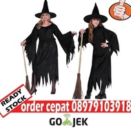 Halloween 🎃 Kostum Penyihir Baju Nenek Sihir Witch Costume Kostum