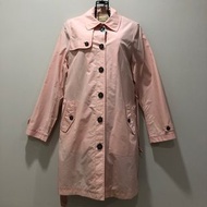 [40/L] 日本品牌LOWRYS FARM日本製粉色雙層鋪棉可拆式長版風衣大衣(外套) 含腰帶 秋冬外搭 40號L號#24女王節