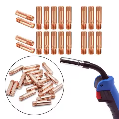 5pcs 0.6/0.8/0.9/1.0/1.2mm Durable Euro Style Replace Part Contact Tip Welding Torch For MB-15AK 14A