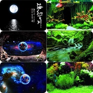 Fish Tank Background Paper Painting HD Picture 3d Three-Dimensional Wallpaper Aquarium Sticker Under