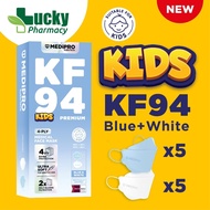 [MEDIPRO SURGITECH] PREMIUM KF94 Kids BLUE/WHITE Earloop, ULTRA SOFT 10pcs/Box