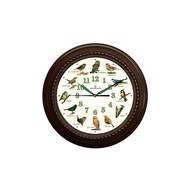 Bird radio-controlled clock, cuckoo clock, restful sleep function, 40cm diameter, large size, retro wall clock, interior, quiet sound, healing, birdsong, Bird Clock
