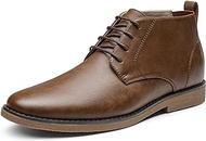 Men's Chukka Boots Dress Ankle Boots,BROWN,Size 8,CHUKKA-1