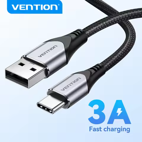 Vention Cable USB Type C Cable for Samsung Poco S21 3A Fast Charging USB C Charger Date Wire for Xia