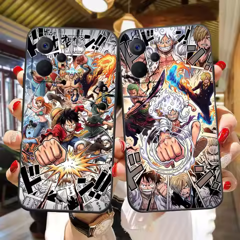One P-Piece Gear 5 Luffy Zoro Phone Case For OPPO Realme 16 15 15T 14 13 12 11 10 9 9I 8 8I 7 7I Pro