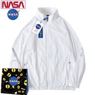 เสื้อผ้ากันแดด  NASA เทรนด์ฤดูร้อนร่วมในเสื้อผ้ากันแดดสำหรับผู้ชายและผู้หญิงแบบเดียวกัน กันแสงยูวีและเสื้อกันลมกลางแจ้งแบบบาง Prevent bask in clothes สีน้ำเงิน L
