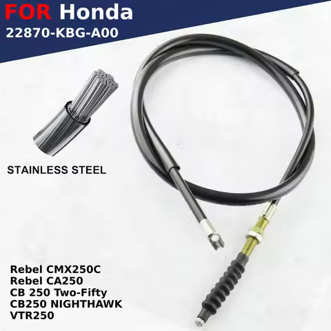 Motorcycle Clutch Cable Pull Brake Line For Honda Rebel CMX250C CB250 CA250 VTR250 CB 250 Two-Fifty 