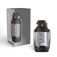 【TKK】美國進口Tritan獵鷹 手提+背帶 運動水壺1200ML-鑽石黑