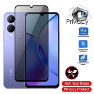 Private Tempered Glass For Vivo Y17s VivoY17s Y 17s 4G 2023 Anti-Spy Full Cover Privacy Tempered Gla