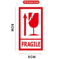 Reasy stock at KL-Fragile Sticker Fragile Sticker Courier Sticker