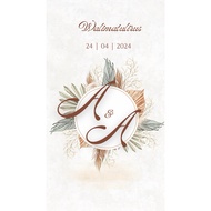 Kad Jemputan Kahwin Digital Murah/Digital Invitation Wedding Card/E-card/Kad Kahwin