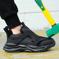 Men Safety Shoes Steel Toe Anti-smash Work Shoes Puncture-Proof Protective Shoes Security Men Sport 