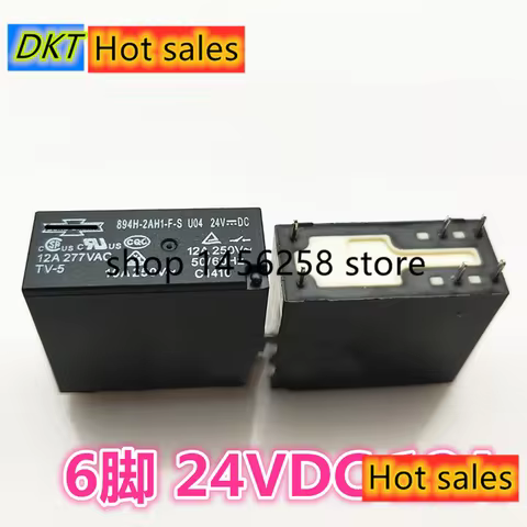 894H-2AH1-F-S 24VDC 12A 6-pin 24V U04 10A