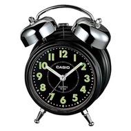 [Powermatic] Casio TQ-362-1A TQ-362-1 TQ-362 Twin Bell Alarm Black Analog Snooze Retro Design Table Clock