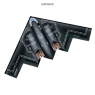 NARCISSUS13A0E Plane Kites, Black Fighter Easy to Fly Aircraft Kite,  1.4/1.6m Good Flying with 100 