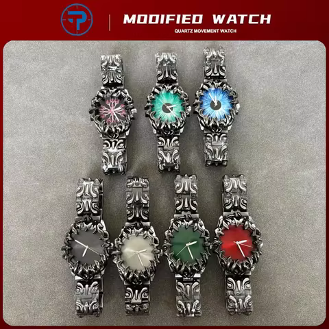 Watch for Men Classic Claw Alabaster Watches Y2K Calendar Quartz Wristwatches Male Clock Gifts Relog