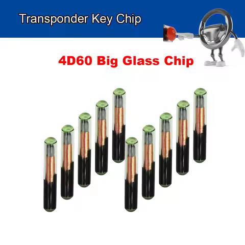 KEYECU 10 Pieces/Lot, Aftermarket Replacement 4D60 ID60 Glass Big Transponder Chip for Ford Focus Co