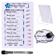1Set Erasable Chore Chart for Kids,Reusable to Do List Board My Chores Magnetic Dry Erase Checklist 