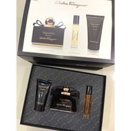 💯%ORI GIFT SET SF SIGNORINA MISTERIOSA EDP PERFUME+TRAVEL SPRAY+BODY LOTION