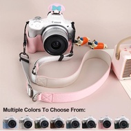 Camera Case For Canon EOS R50 Camera Cover Protector Pouch Half Case with Shoulder Strap Camera Bag 