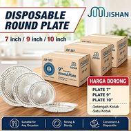 7“/9"/10” Disposable Plastic Plate / Kenduri Catering Party Buffet / Pinggan Pakai Buang / Pinggan P