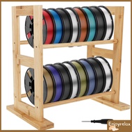 2 Tier Wood 3D Printer Filament Storage Rack Desktop for Home Office Workshop Studio SHOPSKC4792