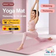 🔥【3 Thickness】10/15/20MM NBR Yoga Mat | Extra Thick & Non-Slip ✅ Home Gym Fitness Mat | Mat Bola Kua
