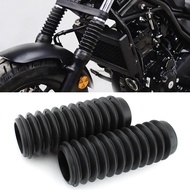 Motorcycle Rubber Front Lower Fork Shocks Cover Suspension Dust Gaiters Boots For Honda CB450 CB500 