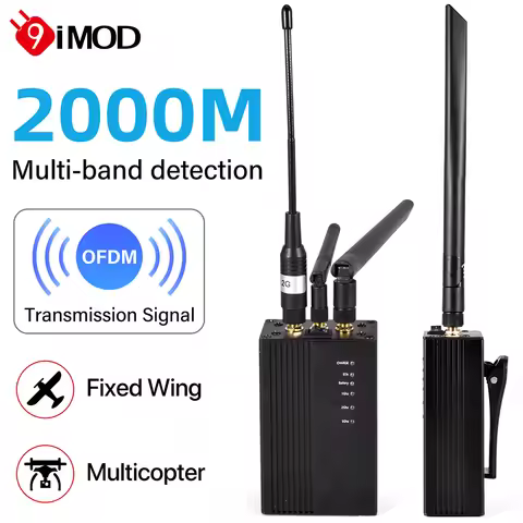 9IMOD Handheld Drone Detection 1G 2G 5G UAV Approach Warning Device 2KM SMA 3.7V for DIY FPV Aircraf