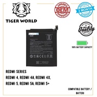 TigerWorld Xiaomi Compatible Battery for REDMI 4, REDMI 4A, REDMI 4x, REDMI 5, REDMI 5A, REDMI 5+