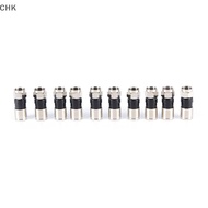 <CHK> 10 pcs RG6 F Typepression 2.7cm high quality Snap Seal Plug Connector