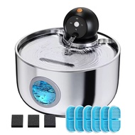 Pet water Fountain 2.6L Cat Dog Water Dispenser Automatic Wireless Sensor Rechargeable Cat Water Fou