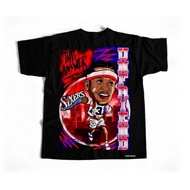 ALL LOCAL BRAND - Unfriend "CARICATURE ALLEN IVERSON" Men T-Shirt (Black) Tee