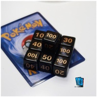 Pokemon PTCG Dice Card Damage Counter GX VSTAR Game Board Props