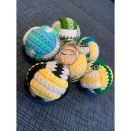 Assorted Volleyball Crochet Keychain