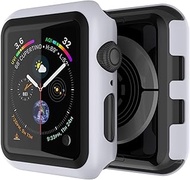 Punkcase for Apple Watch 44mm Bumper Case W/Build in Screen Protector | 9H Hardened Tempered Glass iWatch 5 Cover | Full Body Protection | Ultra Slim Design for Apple iWatch Series 5/4 (White)