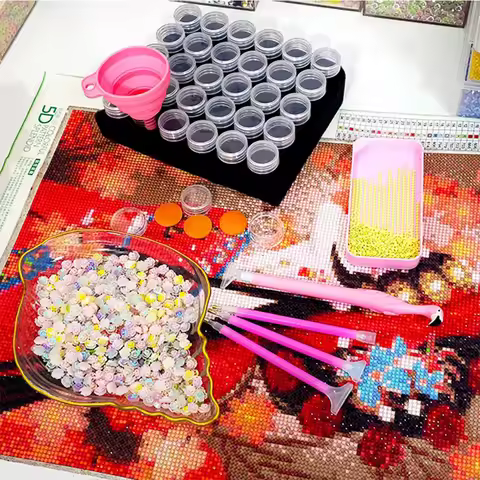111Pcs DIY Diamond Painting Tools Set Diamond Painting Accessories Diamond Dot Pen Diamond Painting 