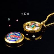 9 ️ ⃣ Cultural Creative Customized Thangka Pendant Mini Zakiram Green Tara Yellow Cai Can Open Titan