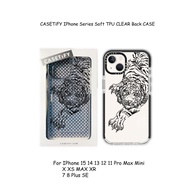 Fierce tiger Case CASECASE IPhone Series Soft TPU CLEAR Back CASE For IPhone 16 15 14 13 12 11 Pro M